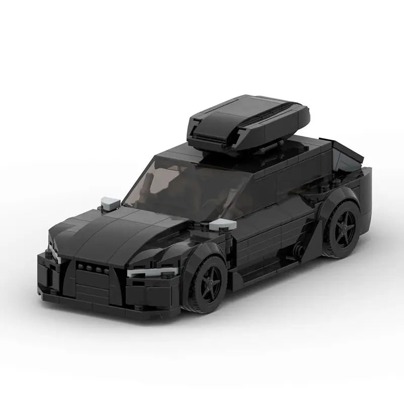 MOC Bricks Black RS6 358pcs Racing Sports Car Vehicle Speed Champion Racer Building Blocks Creative Garage Toys for Boys Gifts
