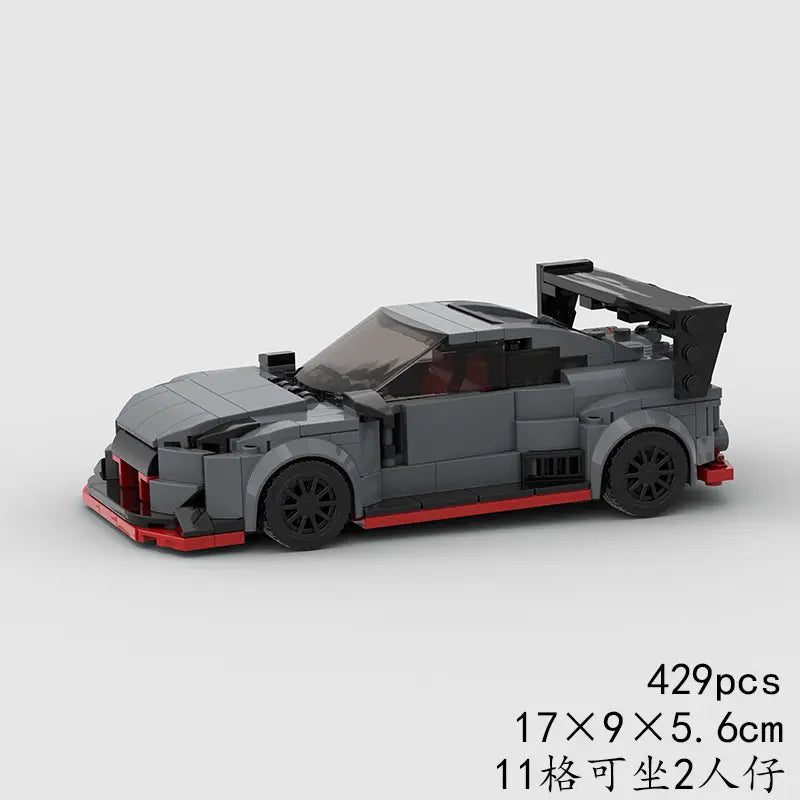 MOC Bricks GT-R R35 Speed City Car Champion Racer Classic Super car Building Blocks Racing Technique Creative Garage Kid Toys