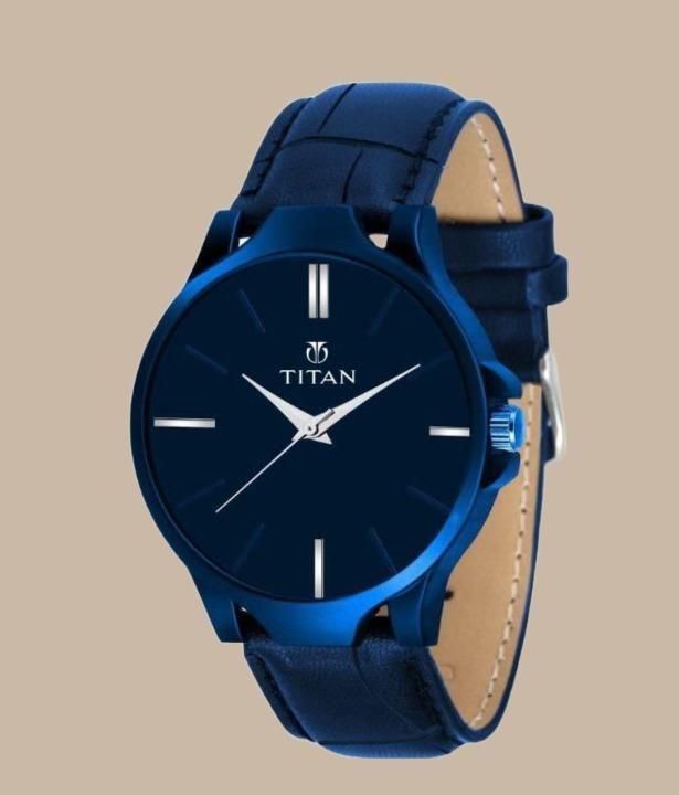 Titan : Men's Analog Leather Watch