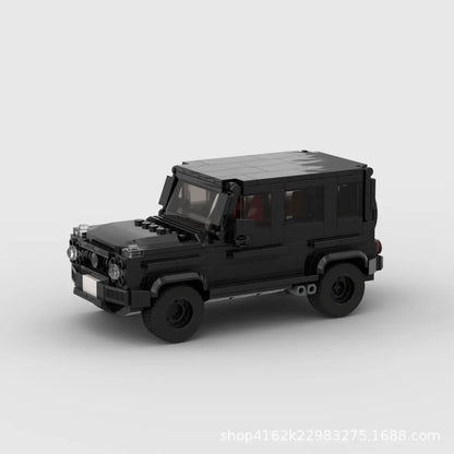 MOC Bricks Black G63 Vehicle Speed Racing Model Car Creative Garage DIY Building Blocks Set Toy for Kids