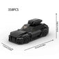 MOC Bricks Black RS6 358pcs Racing Sports Car Vehicle Speed Champion Racer Building Blocks Creative Garage Toys for Boys Gifts
