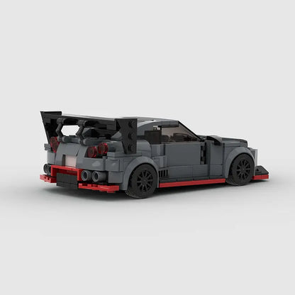 MOC Bricks GT-R R35 Speed City Car Champion Racer Classic Super car Building Blocks Racing Technique Creative Garage Kid Toys