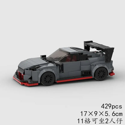 MOC Bricks GT-R R35 Speed City Car Champion Racer Classic Super car Building Blocks Racing Technique Creative Garage Kid Toys